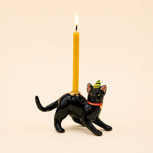 Camp Hollow Black Cat Cake Topper
