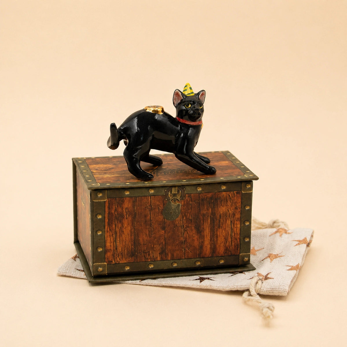 Camp Hollow Black Cat Cake Topper