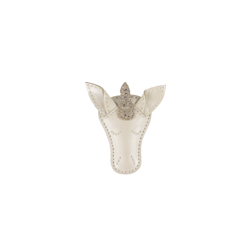 Donsje Blinc Clip | Unicorn | Off White Metallic Leather — official product view 1