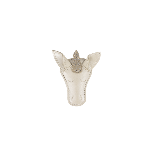 Donsje Blinc Clip | Unicorn | Off White Metallic Leather — official product view 1