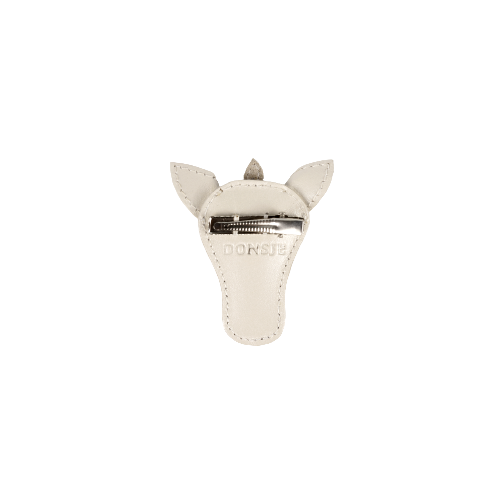 Donsje Blinc Clip | Unicorn | Off White Metallic Leather — official product view 3