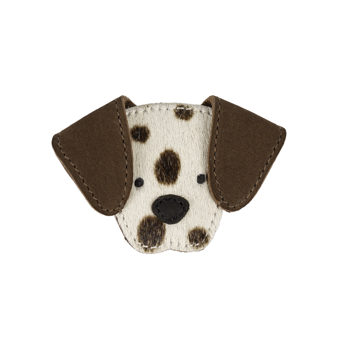 Donsje Josy Exclusive Hairclip | Dalmatian | Black Spotted Cow Hair — official product view 1