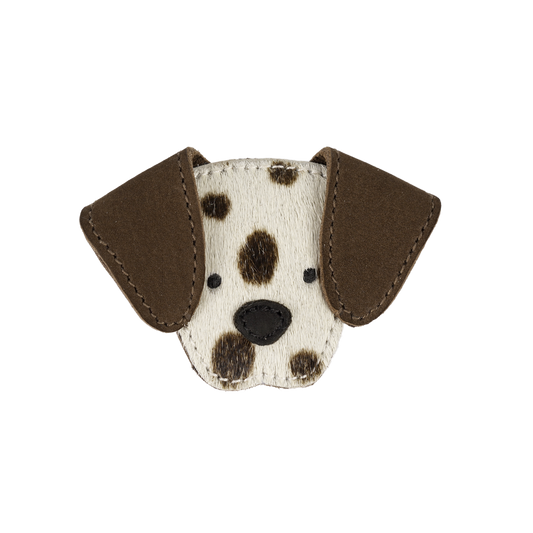 Donsje Josy Exclusive Hairclip | Dalmatian | Black Spotted Cow Hair — official product view 1
