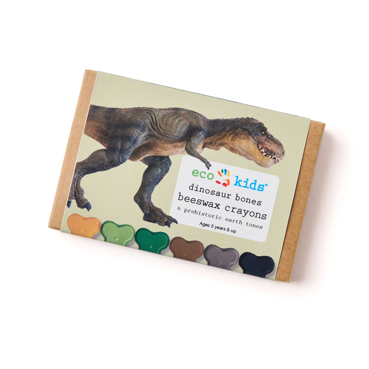 eco-kids Dinosaur Bone Beeswax Crayons – 6 Colors