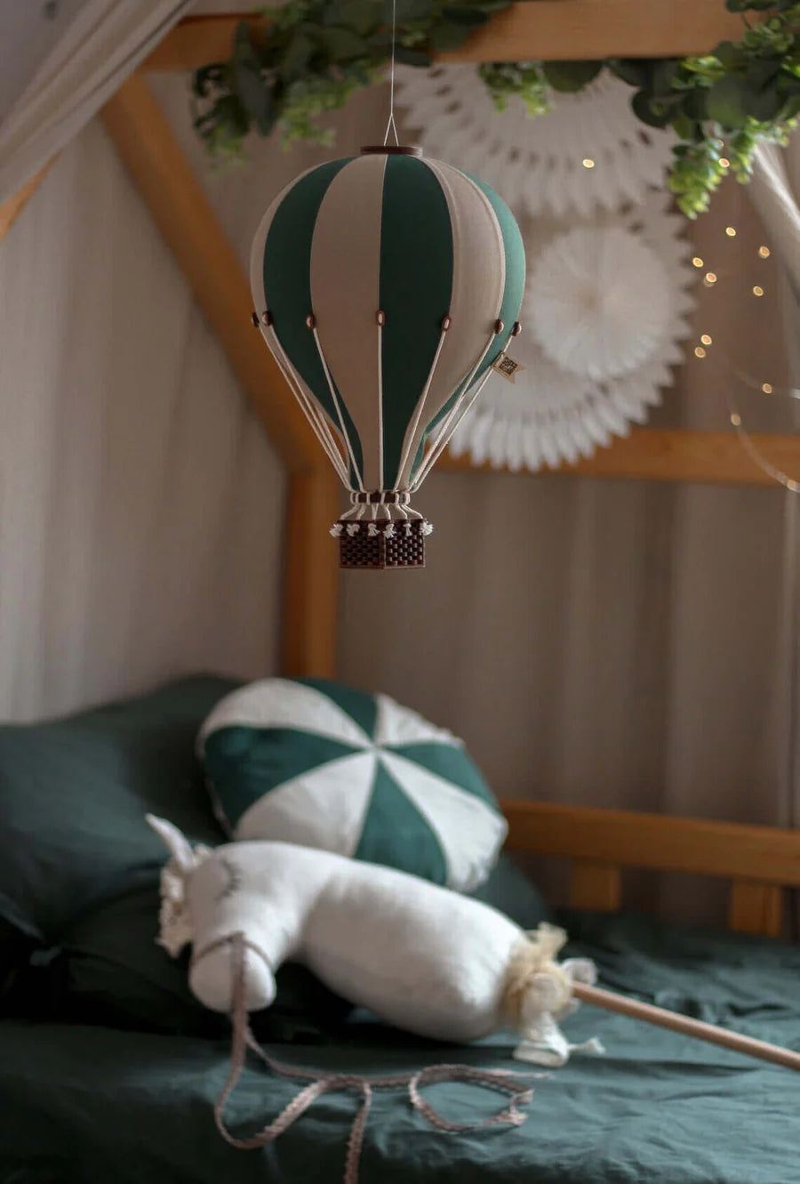 Hot Air Balloon|Deep Green/Beige|782