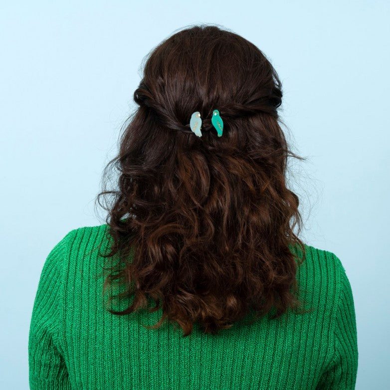Lovebirds Hair Clip Set