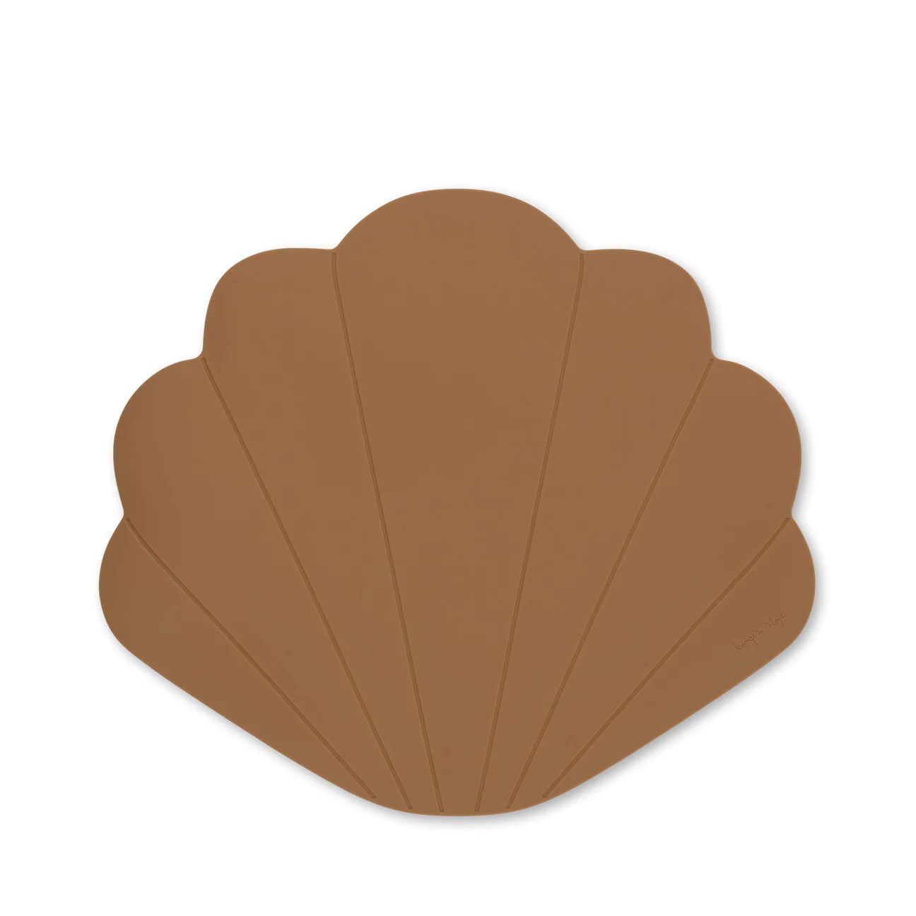 silicone placemat clam - terra cotta