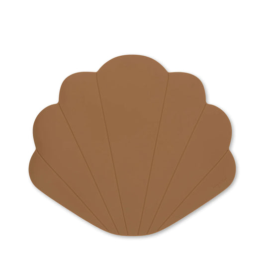 silicone placemat clam - terra cotta