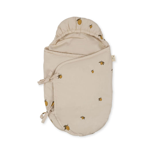 Konges Sløjd Doll Sleeping Bag in Lemon print