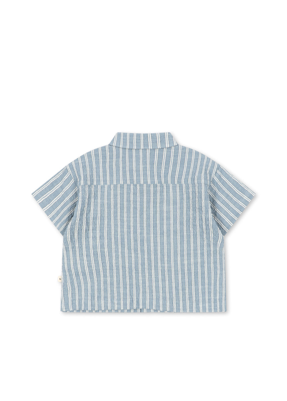 Konges Sløjd Elliot Short Sleeve Shirt – Trio Bleu Stripe, product detail 2