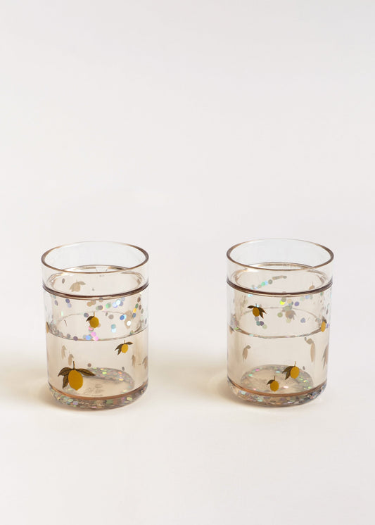 Konges Sløjd 2 Pack Glitter Cups – Lemon, view 1