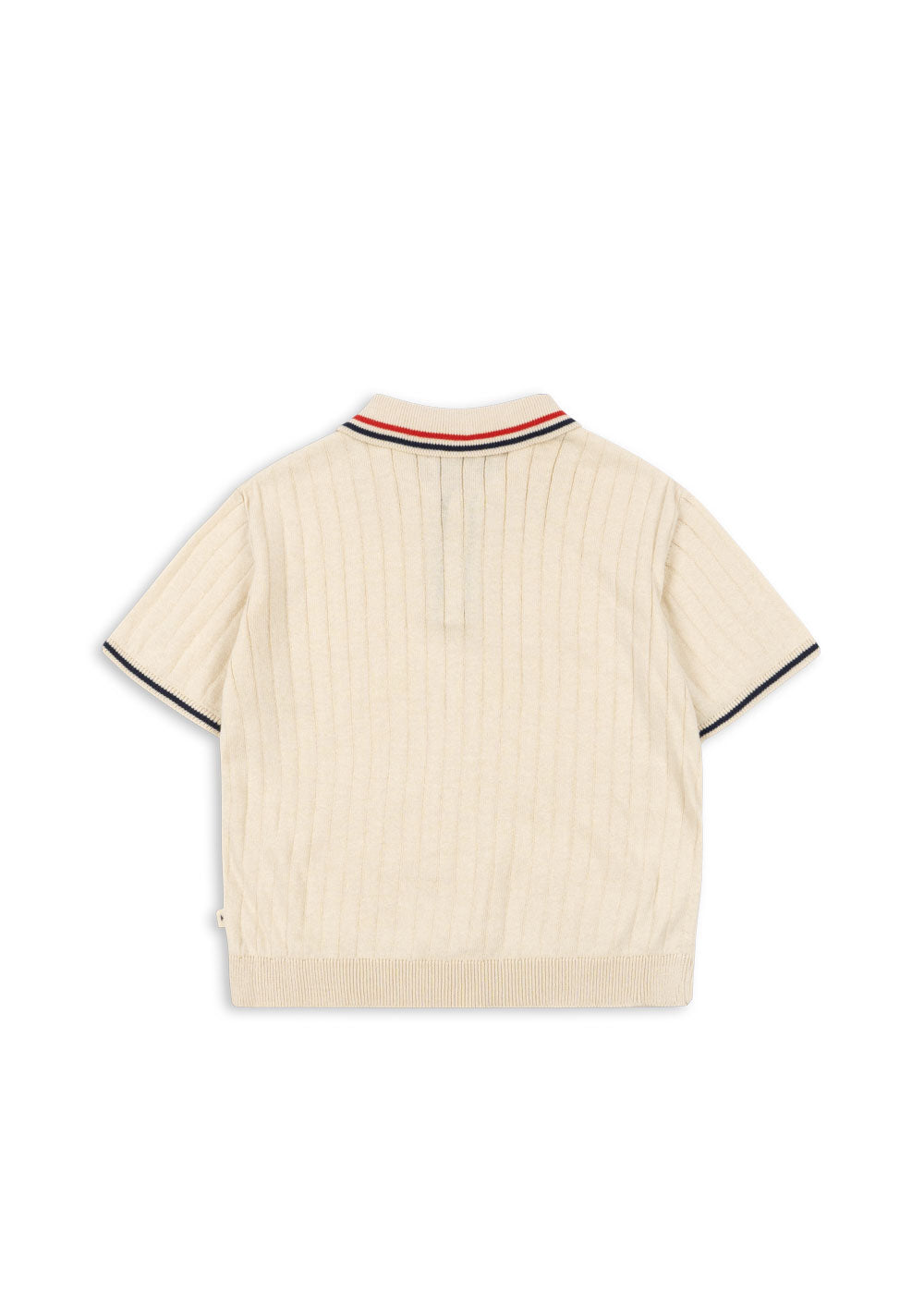 Konges Sløjd Mio Knit Polo in Almond Milk, detail view 5