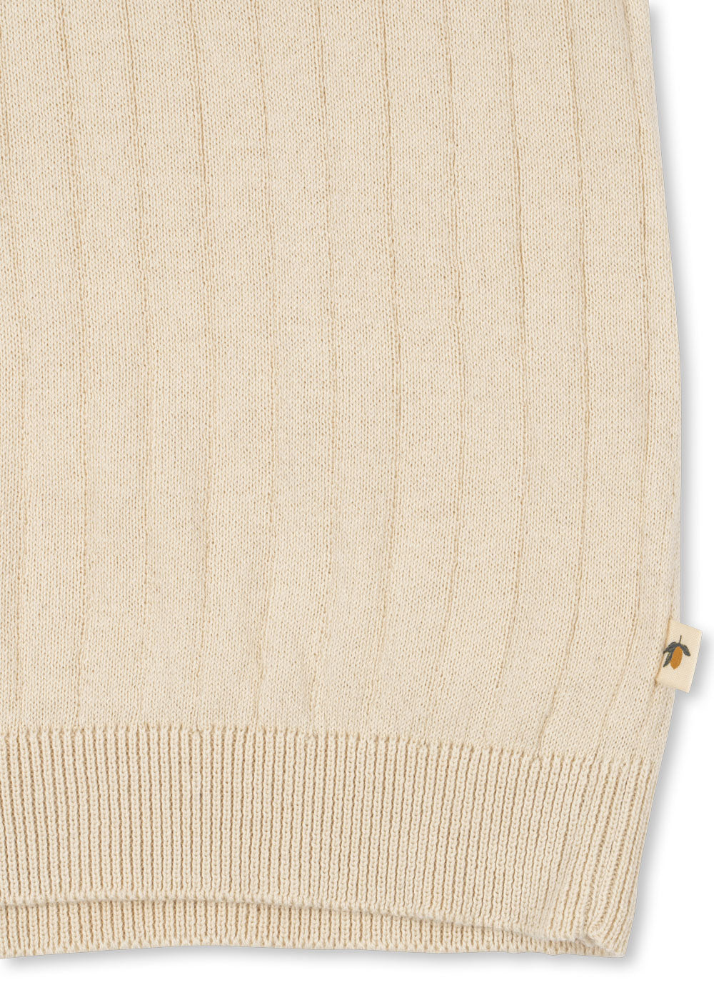 Konges Sløjd Mio Knit Polo in Almond Milk, detail view 7