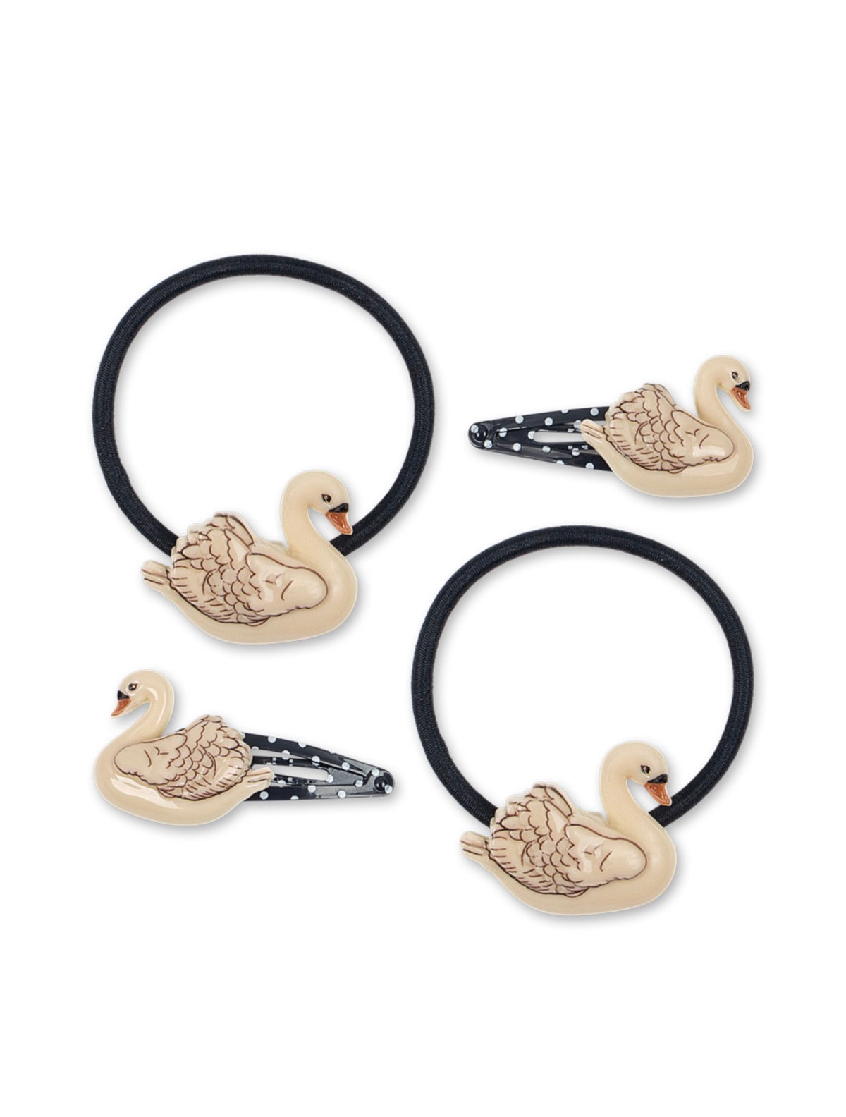 Konges Sløjd Swan hair clips and elastics set