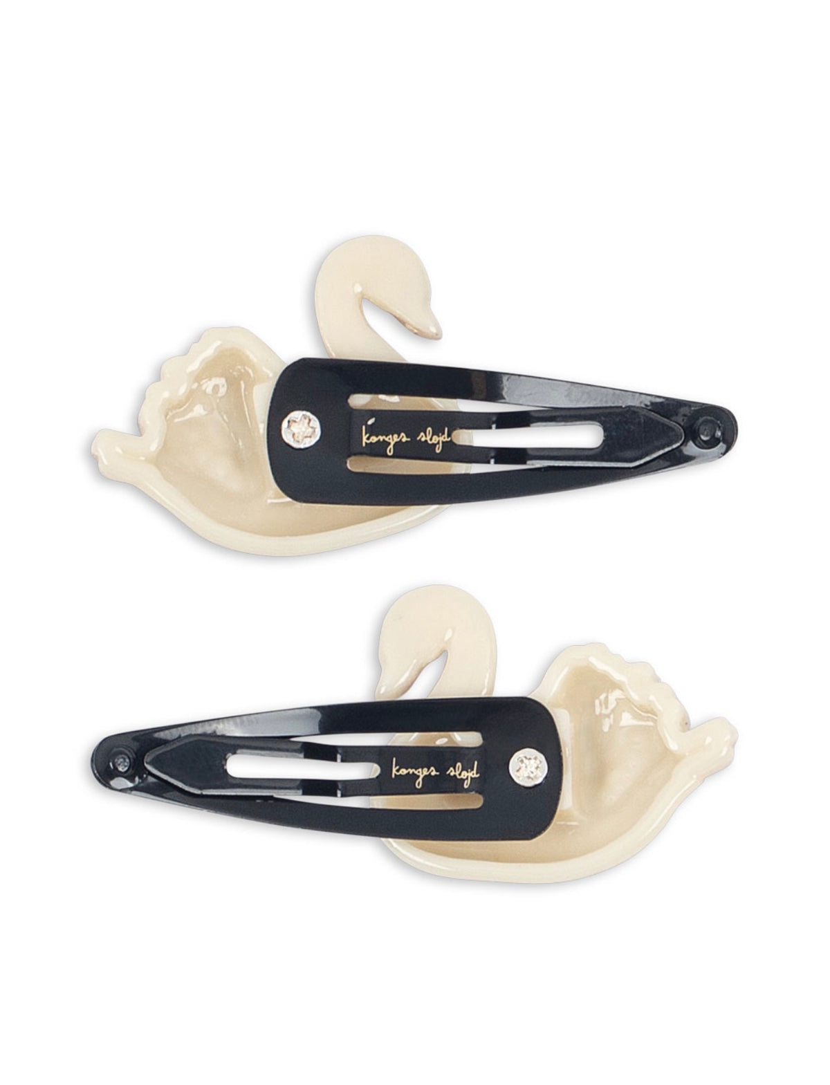 Konges Sløjd Swan hair clips back detail