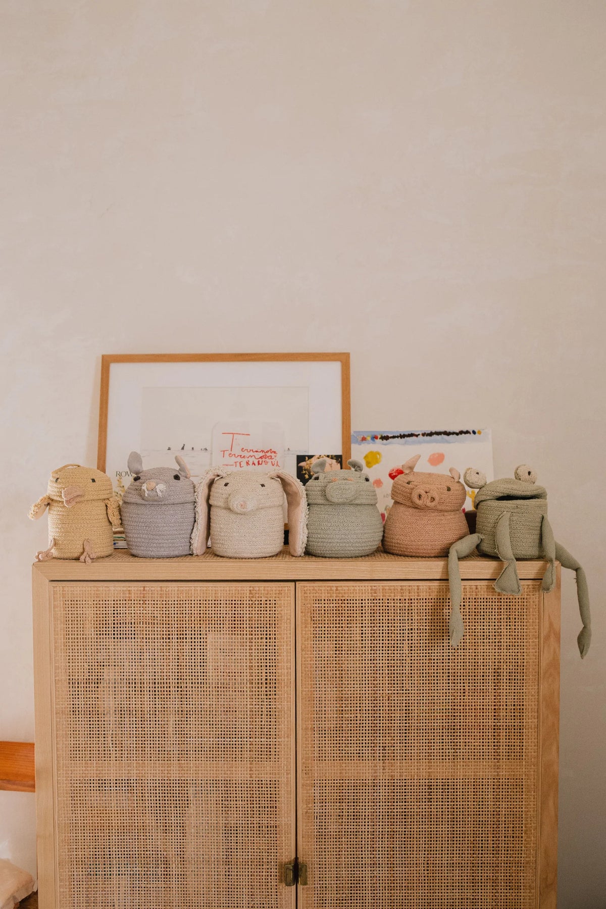 Lorena Canals Animal Crew handmade storage basket collection