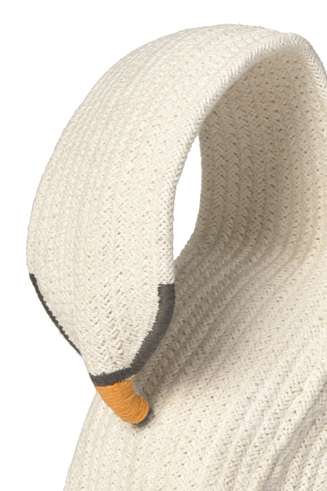 Lorena Canals Basket Swan storage basket woven swan detail