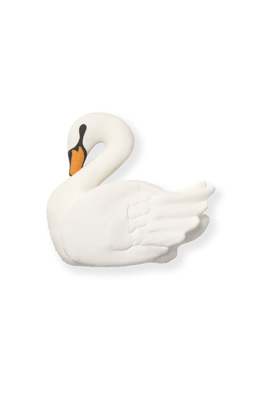 Lorena Canals Swan cushion for nursery and kids room decor