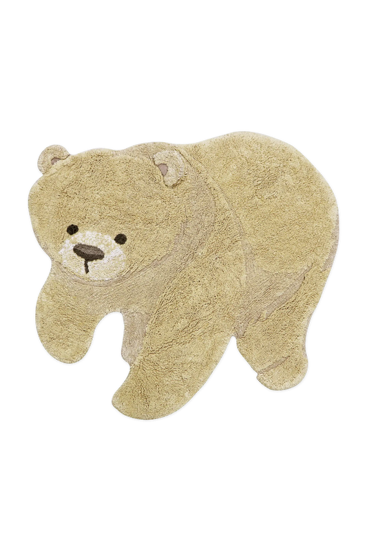 Lorena Canals Washable Animal Cotton Rug Bear – front view