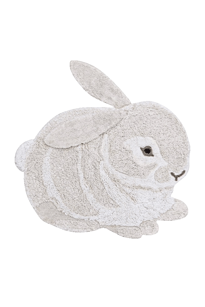 Lorena Canals Washable Animal Cotton Rug Bunny – front view