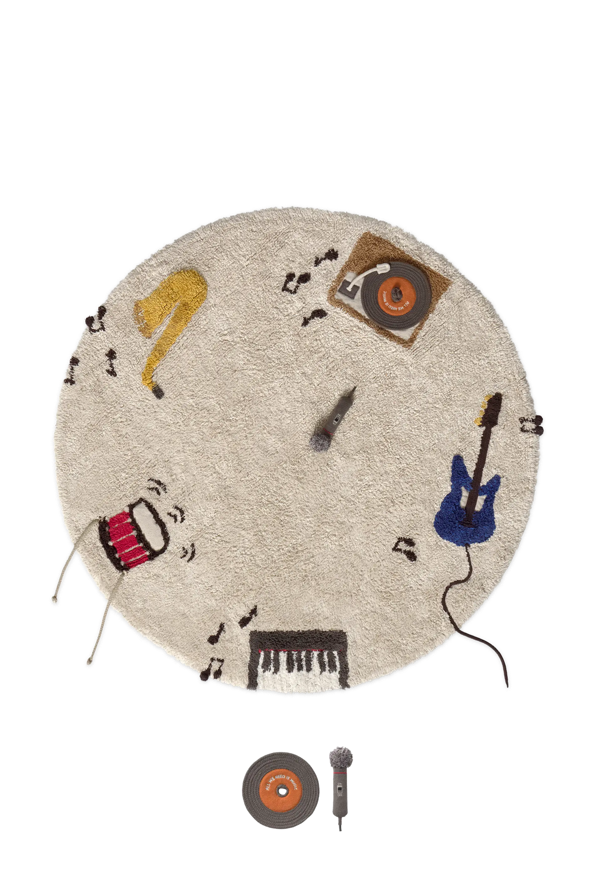Lorena Canals Washable Play Rug Music – front view
