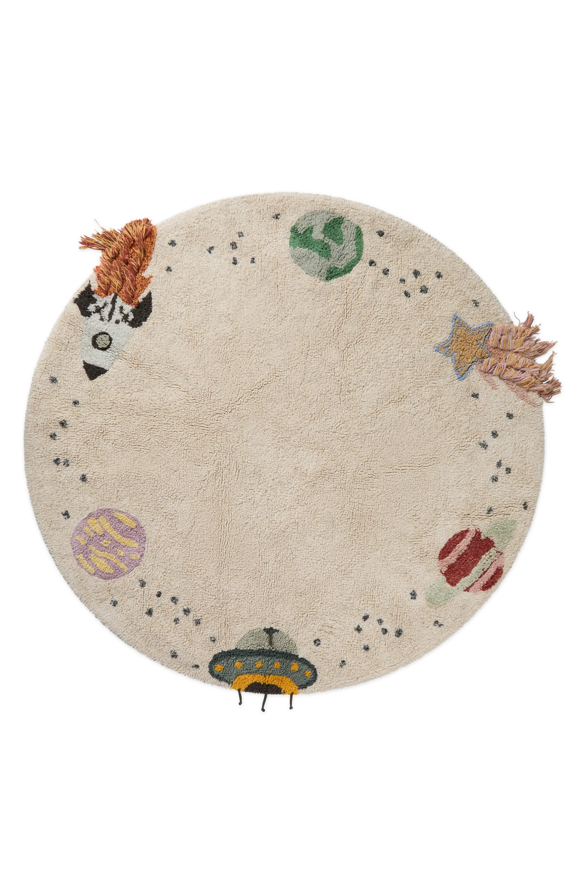 Lorena Canals Washable Cotton Rug Interstellar Journey – front view