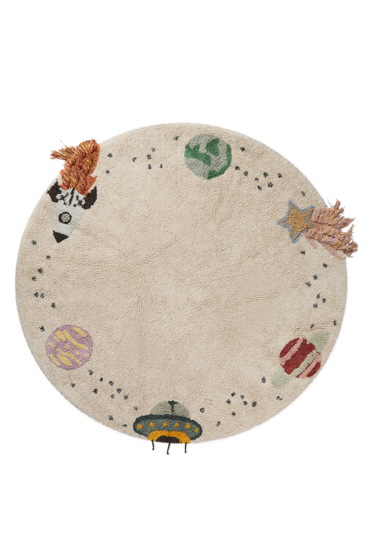 Lorena Canals Washable Cotton Rug Interstellar Journey – front view