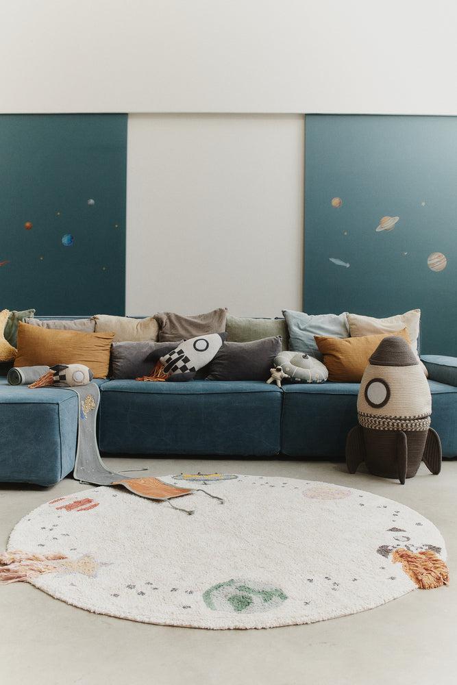 Lorena Canals Washable Cotton Rug Interstellar Journey – styling and detail