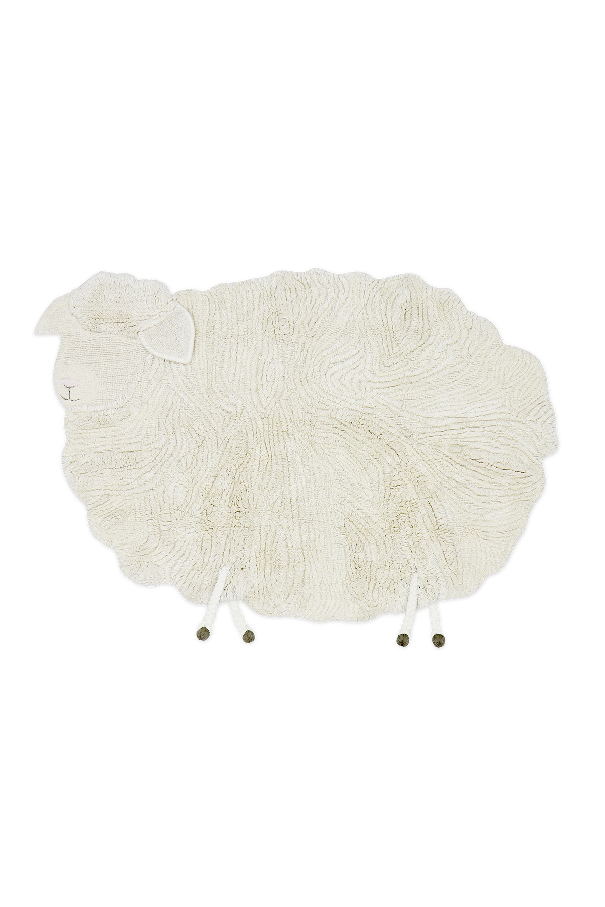 Lorena Canals Wool Rug Pink Nose Sheep – styling and detail