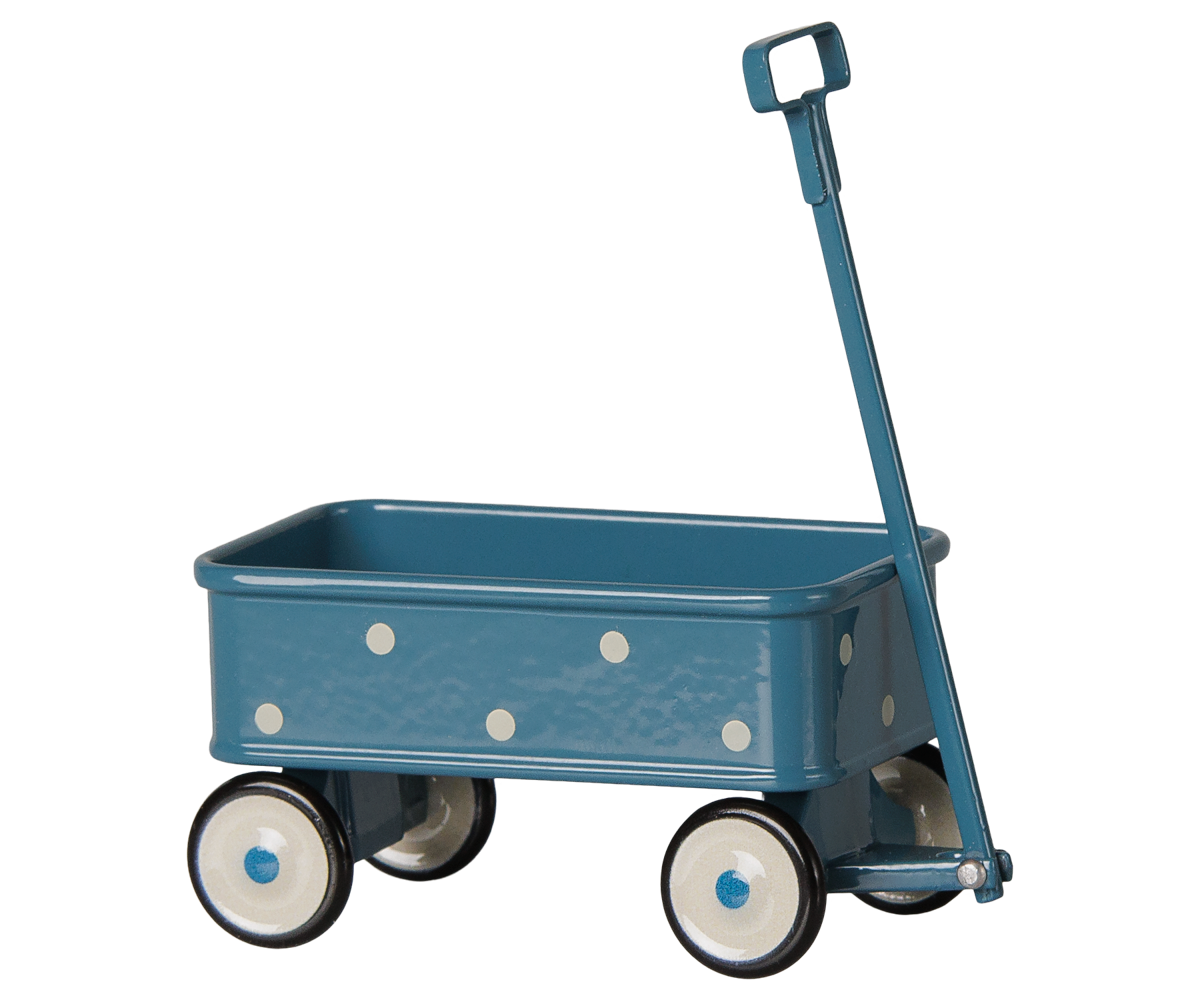 Maileg Wagon, Mouse - Blue, view 4