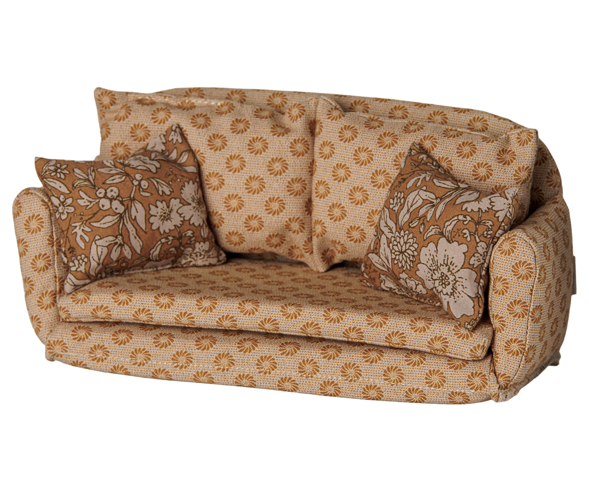 Maileg Sofa bed, Mouse, Large - Ocher, view 3