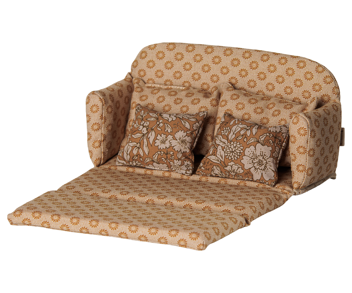Maileg Sofa bed, Mouse, Large - Ocher, view 4