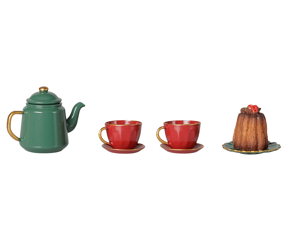 Maileg Christmas tea party, Mouse - Red/Green, view 3