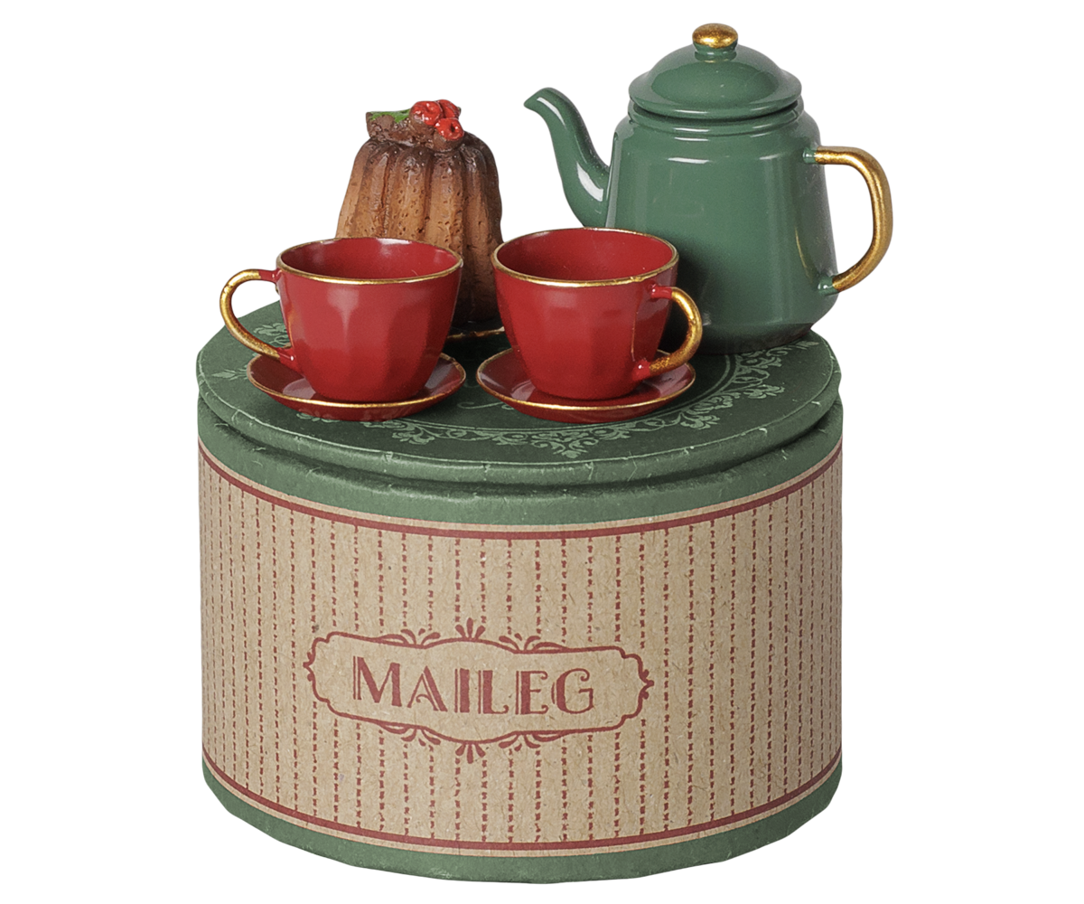 Maileg Christmas tea party, Mouse - Red/Green, view 4
