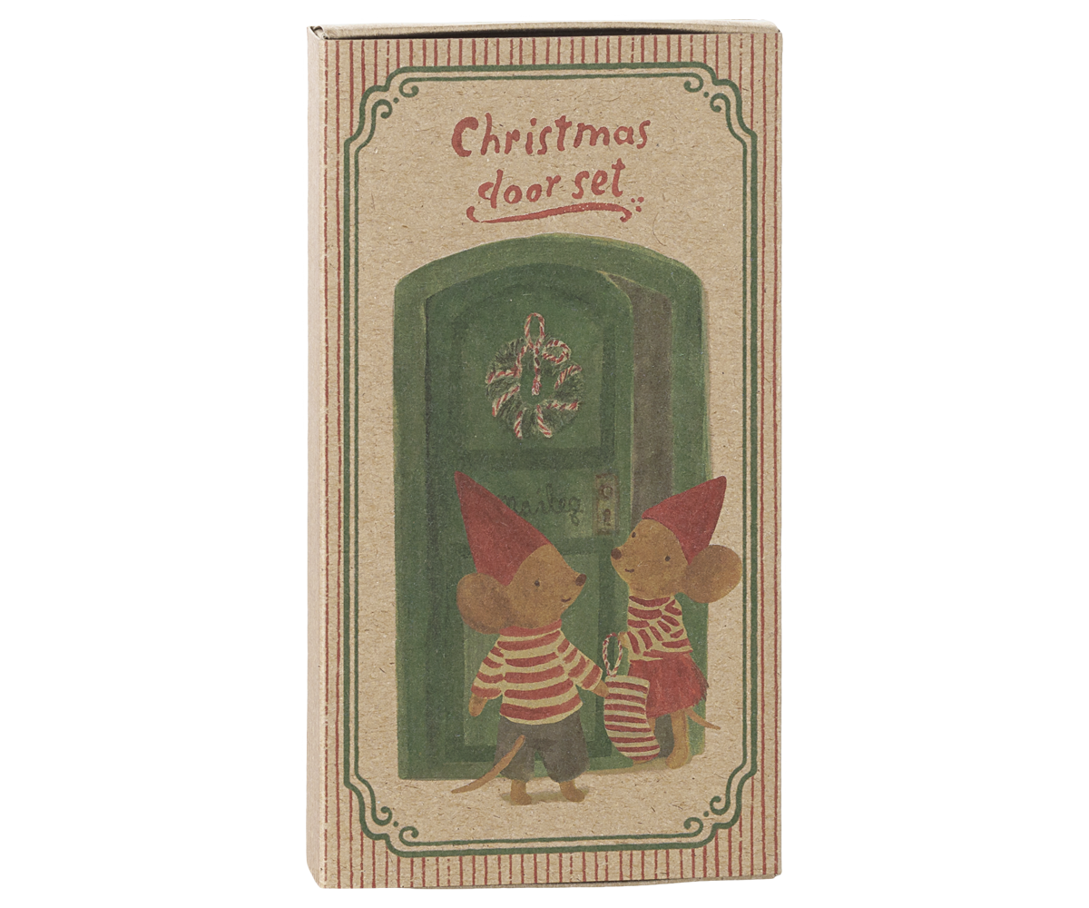 Maileg Christmas door set, Mouse, view 3