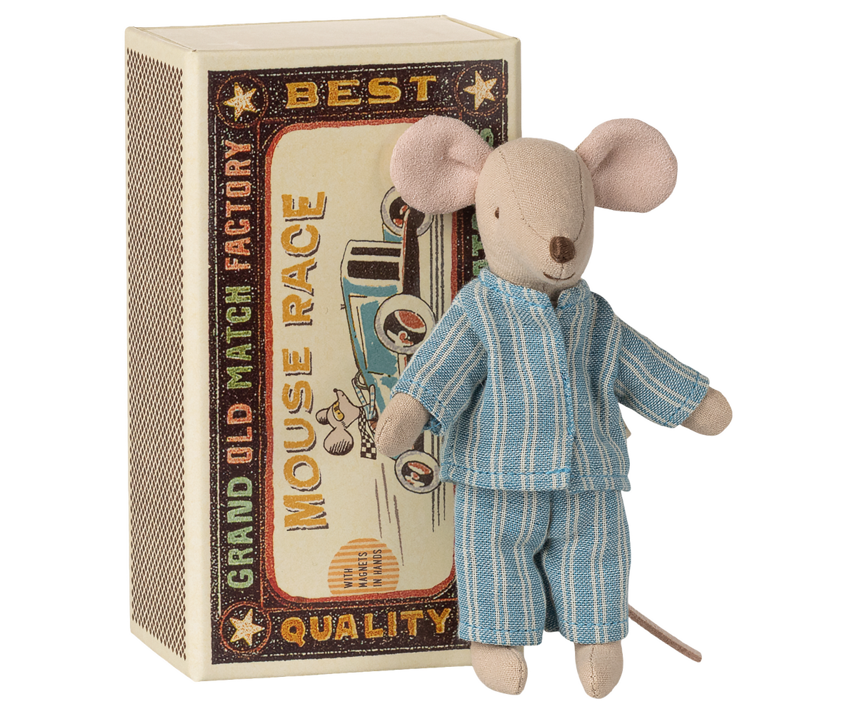 Maileg Big brother mouse in matchbox, view 2