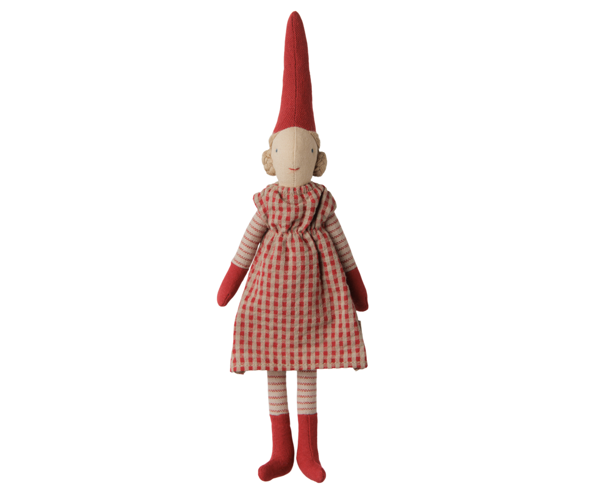 Maileg Pixy, Size 1 - Girl - Red dress