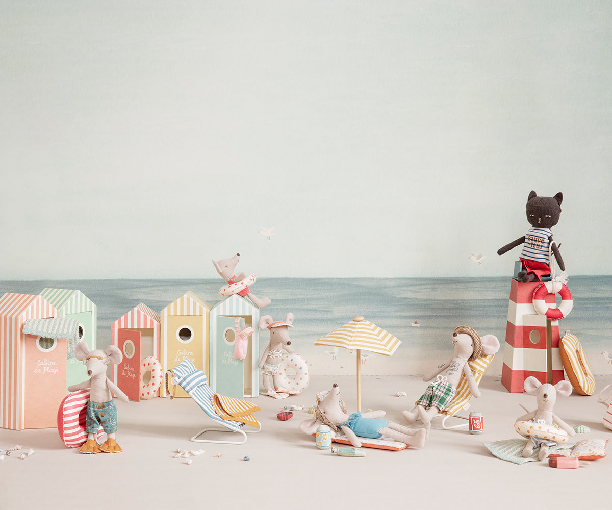 Maileg beach mice summer collection lifestyle scene