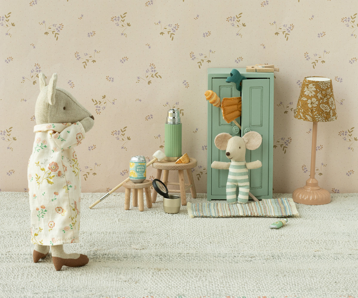 Maileg Closet, Mouse - Soft Blue