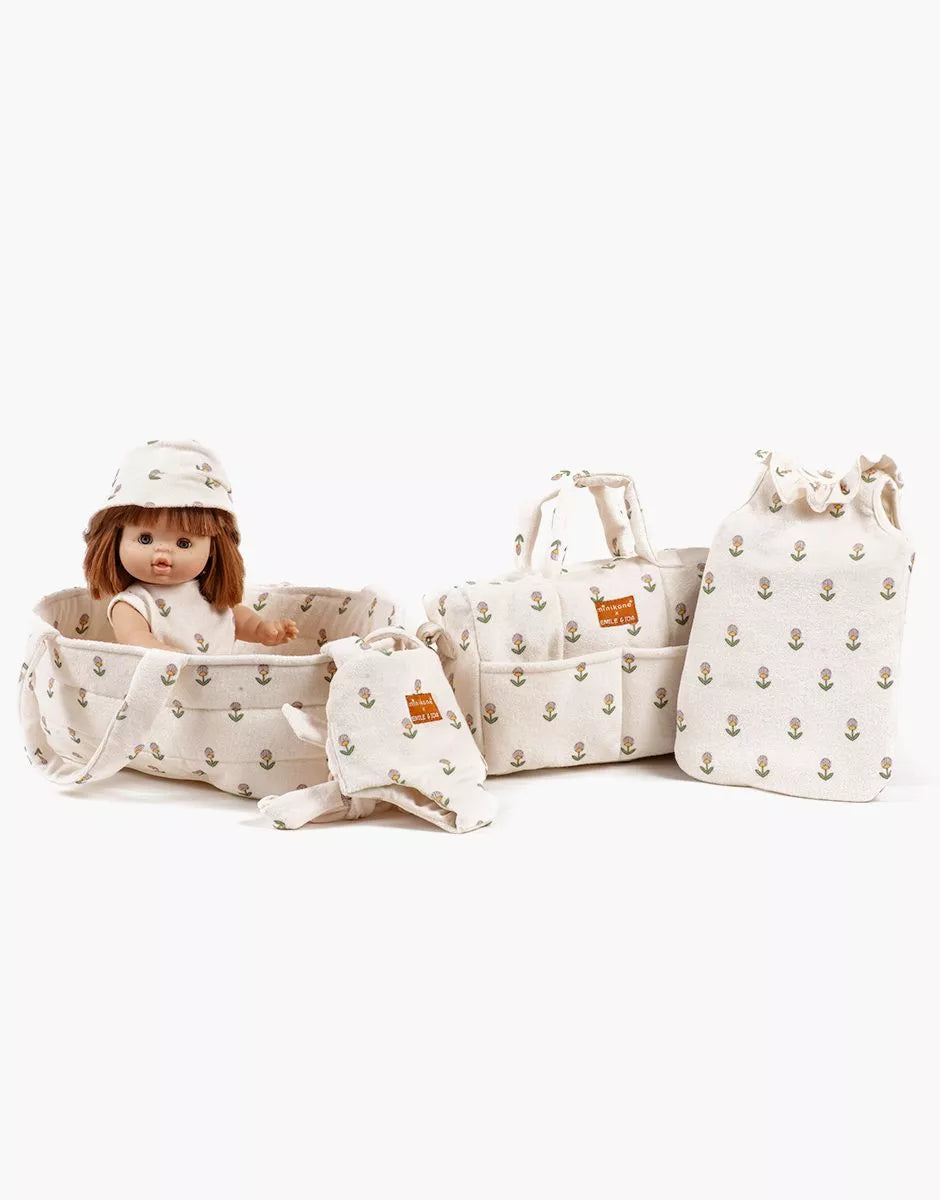 Inès Terrycloth Jumpsuit Soft Flowers Emile & Ida