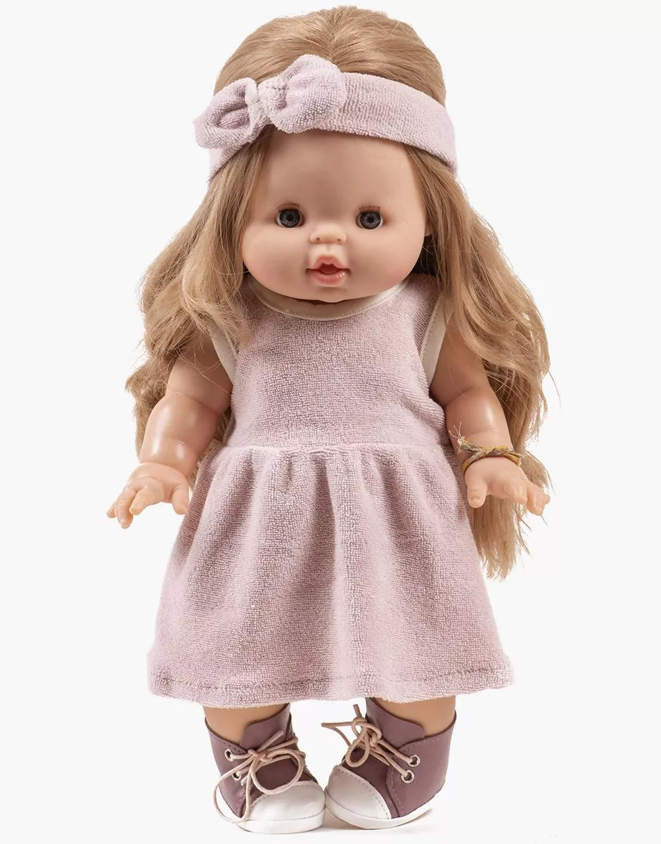 Faustine sleeveless dress and petal sponge headband