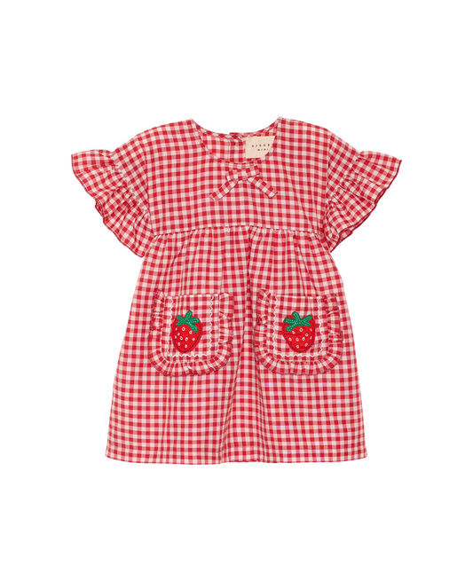 Ohio MINI Dress - Red Checks – official product image 3