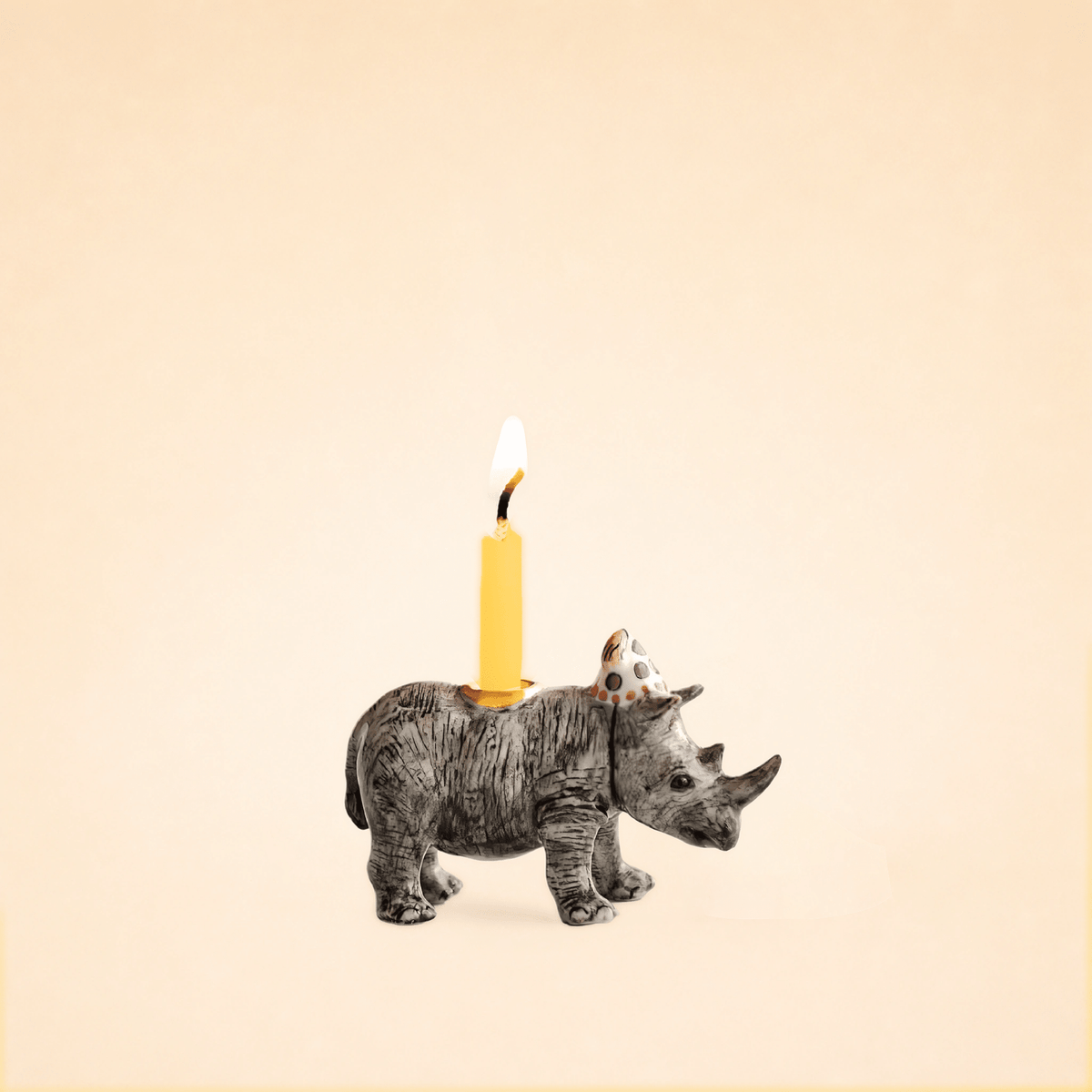 Camp Hollow Rhino Cake Topper