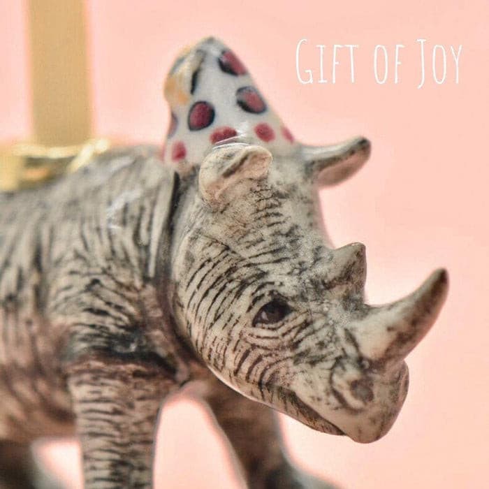 Camp Hollow Rhino Cake Topper