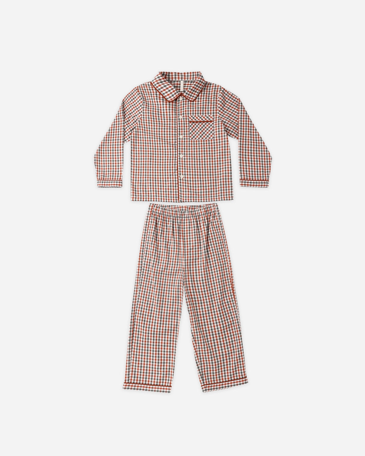 Rylee + Cru Long Sleeve Pajamas – Holiday Gingham, official photo 1