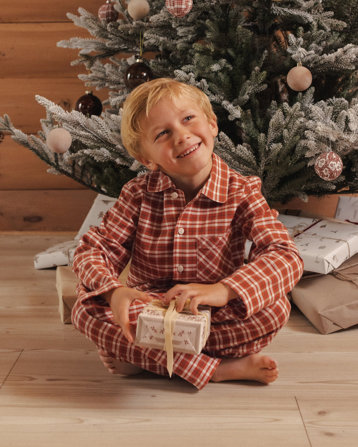 Rylee + Cru Long Sleeve Pajamas – Ruby Plaid, official photo 6
