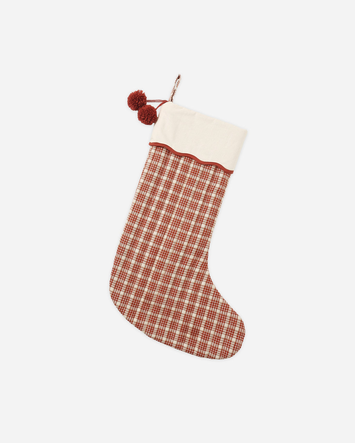 Rylee + Cru Noel Stocking – Ruby Plaid, official photo 1