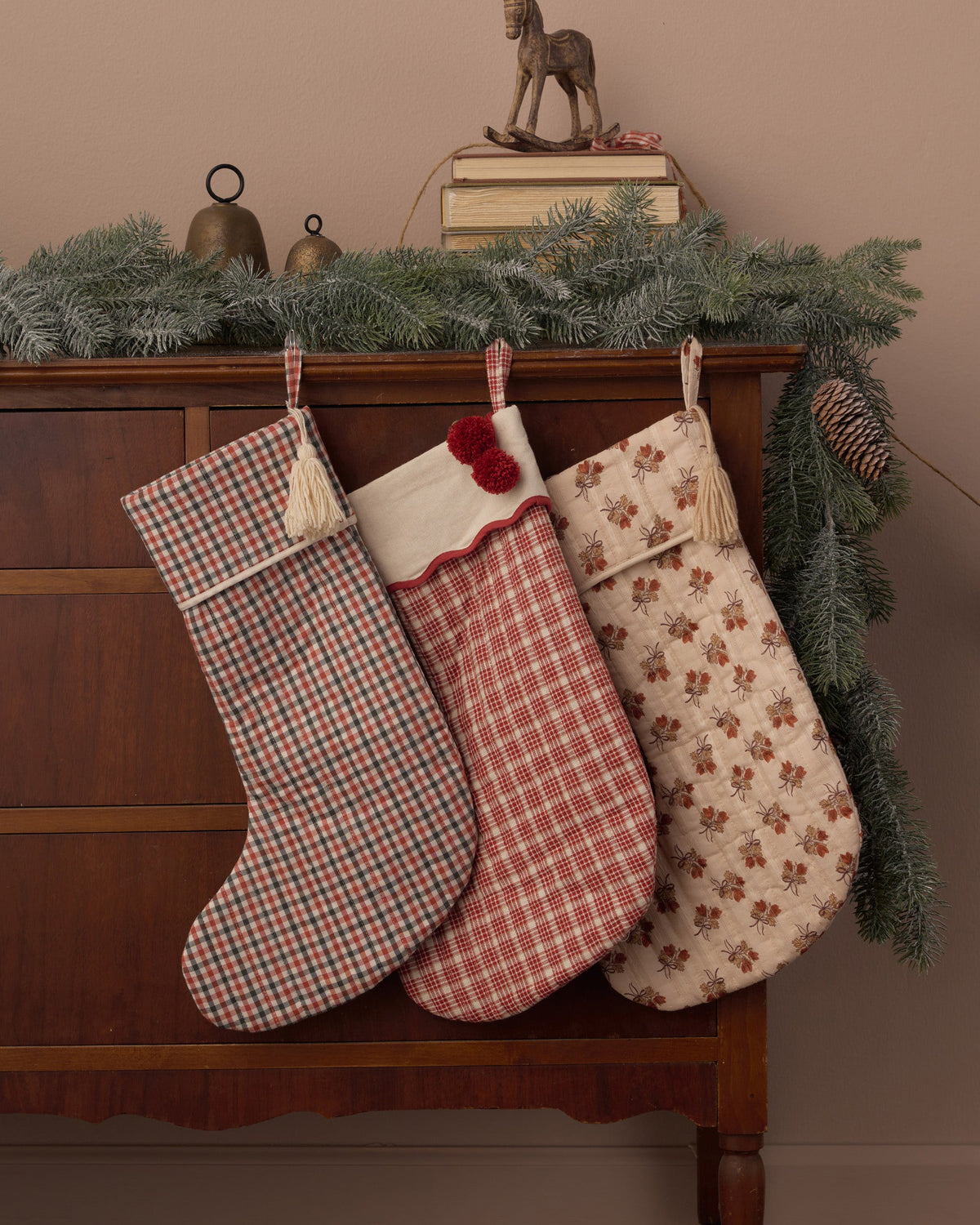 Rylee + Cru Noel Stocking – Ruby Plaid, official photo 2