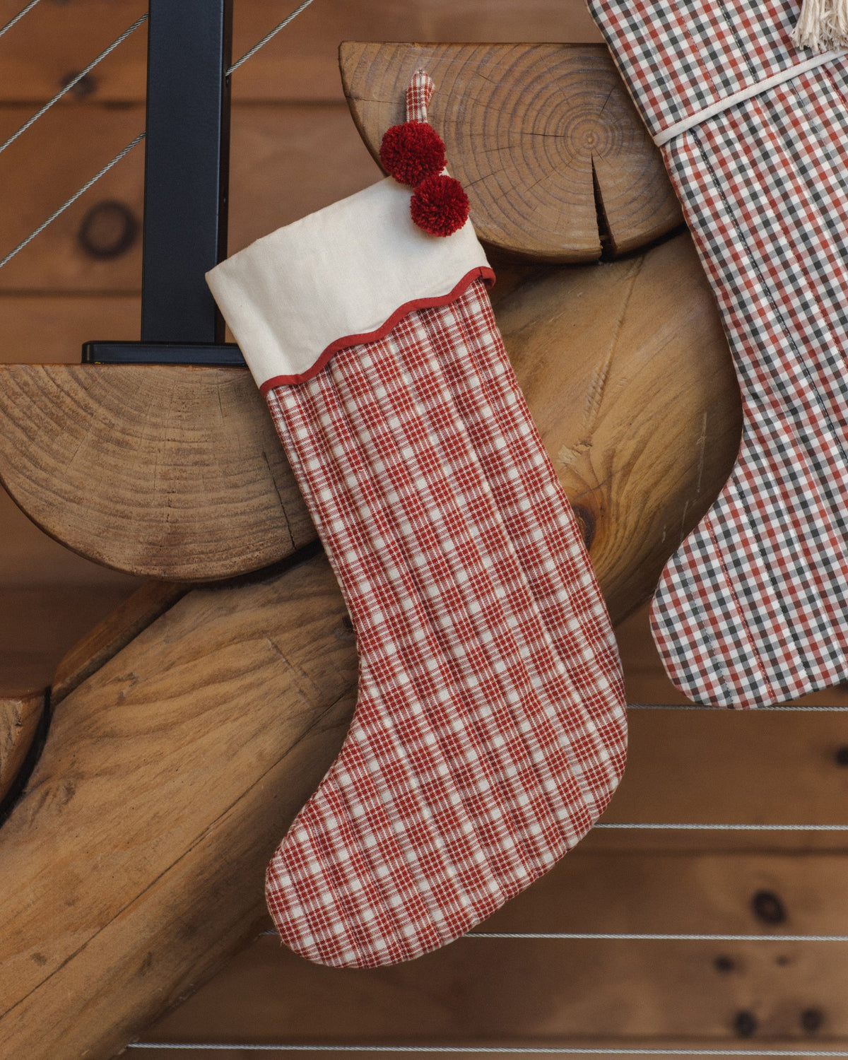 Rylee + Cru Noel Stocking – Ruby Plaid, official photo 5