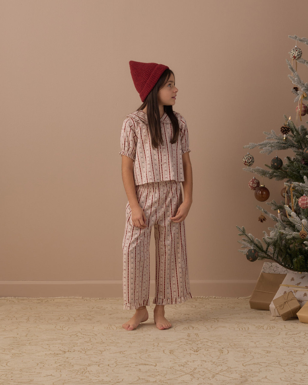 Rylee + Cru Ruffle Pajamas – Candy Cane Lane, official photo 3